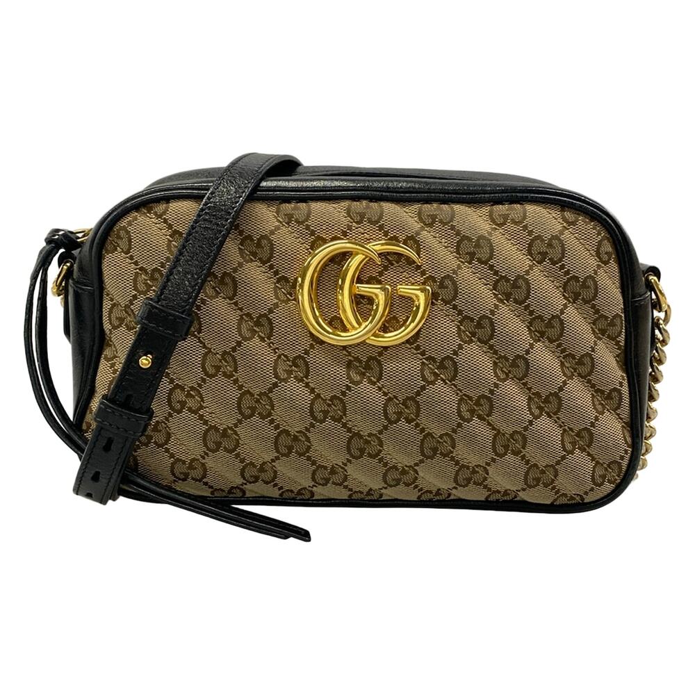 Gucci GG Marmont Shoulder Bag 447632 Jacquard Leather